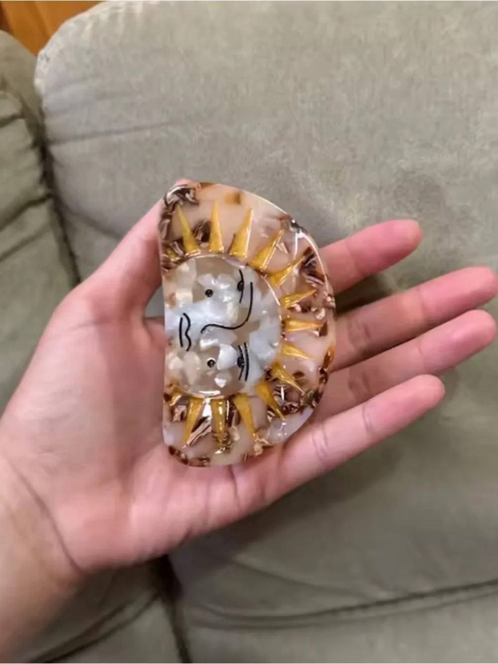 Celestial Sunburst Hair Clip